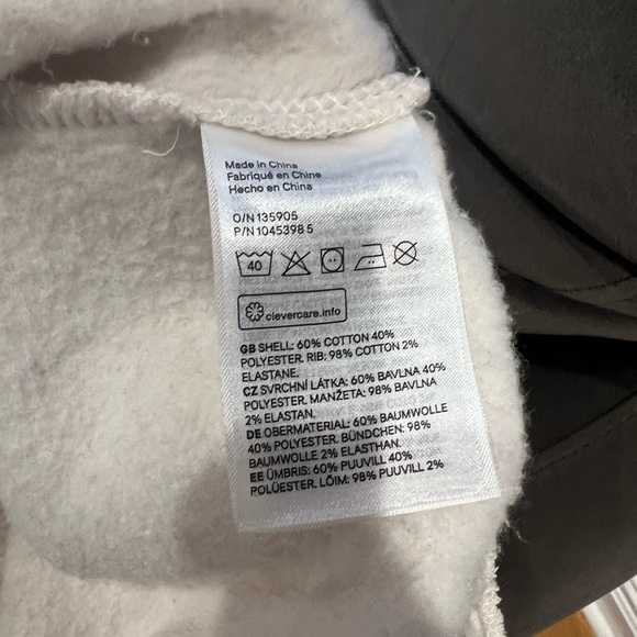 HM cream crop sweater with draw string waist - Picture 9 of 9